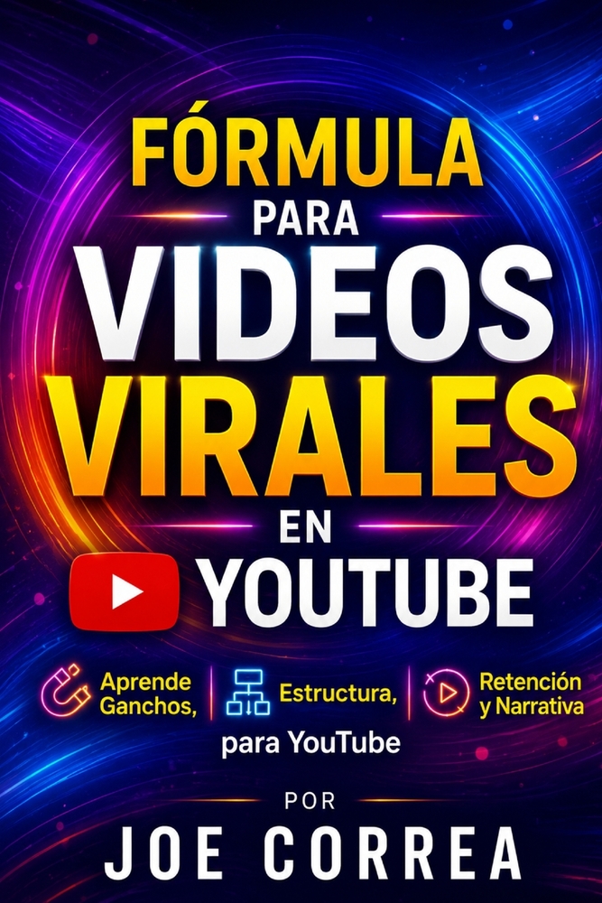 Fórmula para Videos Virales en YouTube: Aprende Ganchos, Estructura, Retención y Narrativa para YouTube cover
