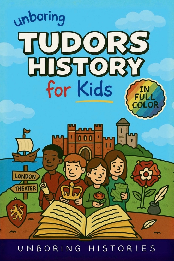 Unboring Tudors History for Kids: Funny, Interesting, Concise Guide to the Tudors, Kings and Queens, and Wild True Stories You Won't Believe Are Realf cover