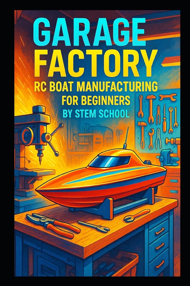 Garage Factory RC Boat Manufacturing for Beginners: A Practical Guide to Building Waterproof Remote Control Boats with Motors and Radio Systems cover