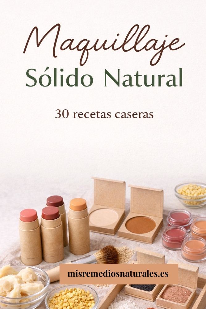Maquillaje sólido natural: 30 recetas caseras cover