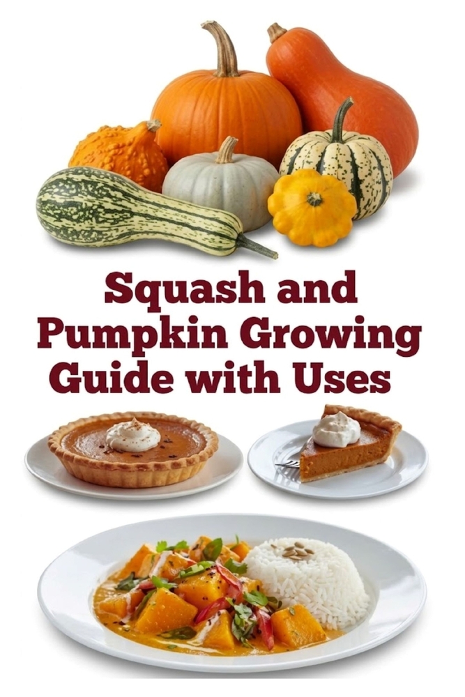 Squash and Pumpkin Growing Guide with Uses cover