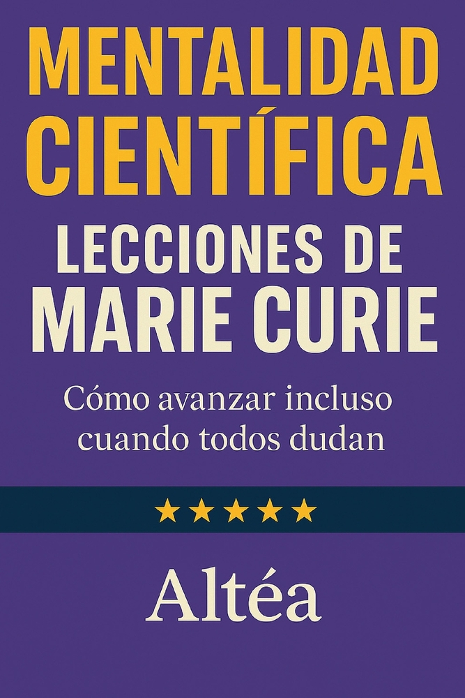 MENTALIDAD CIENTÍFICA Lecciones de Marie Curie: Cómo avanzar incluso cuando todos dudan cover