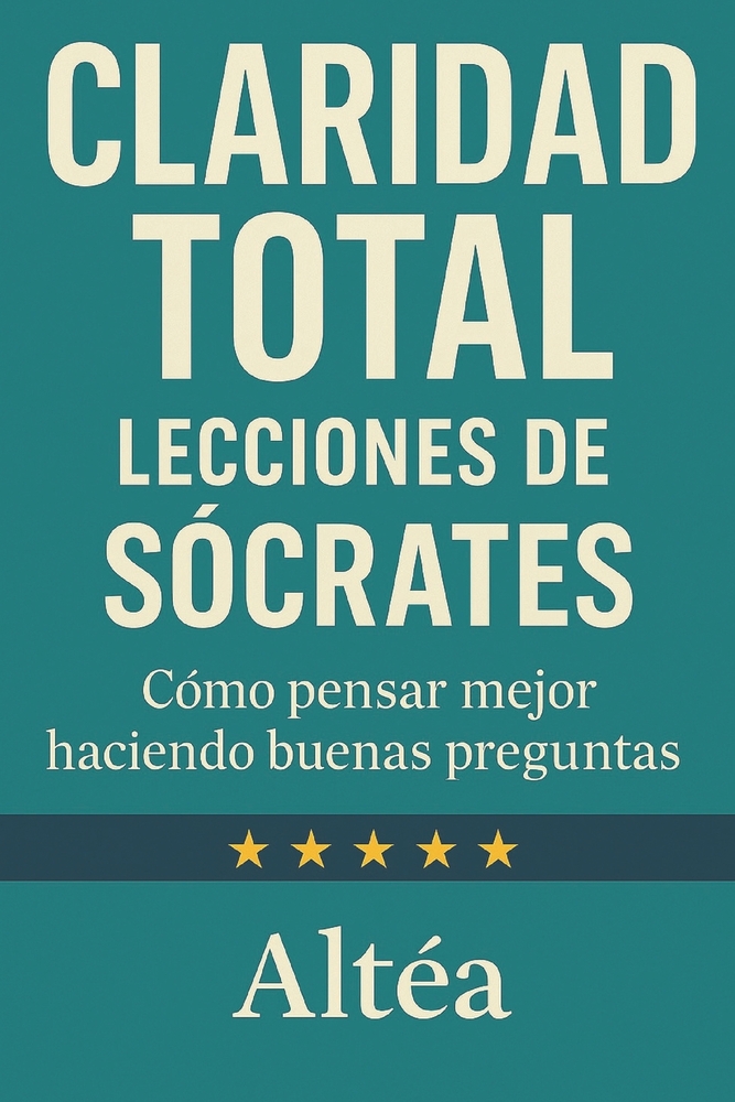 CLARIDAD TOTAL Lecciones de Sócrates: Cómo pensar mejor haciendo buenas preguntas cover