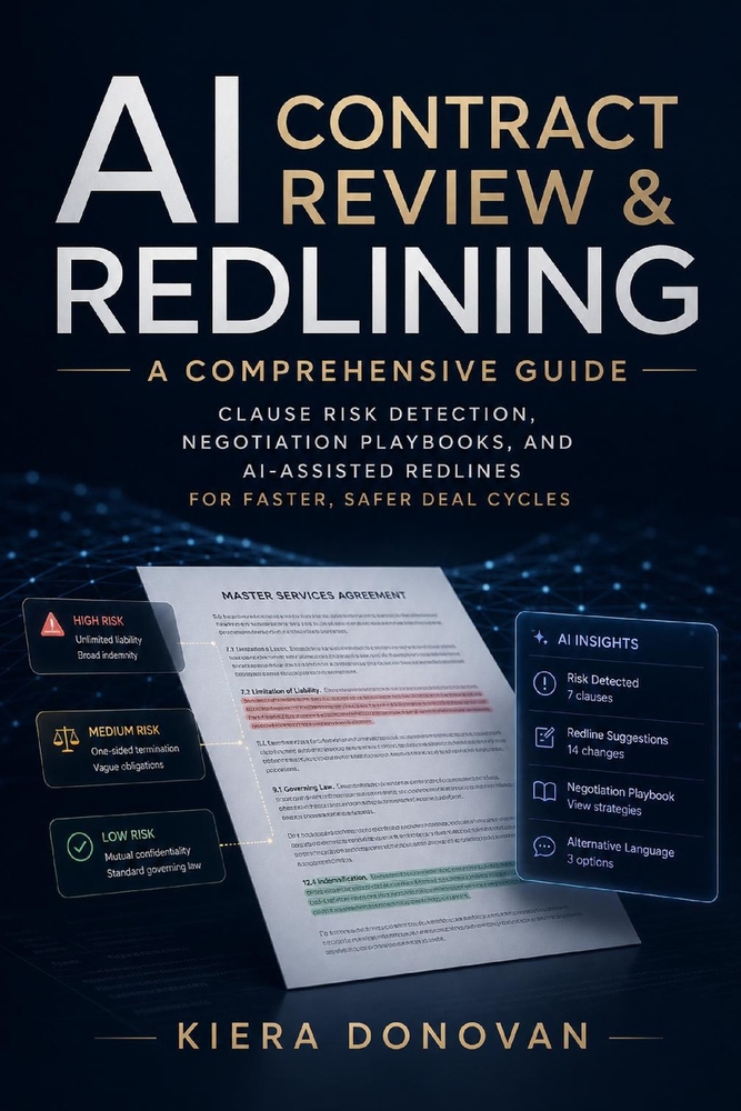AI Contract Review & Redlining: Clause Risk Detection, Negotiation Playbooks, and AI-Assisted Redlines for Faster, Safer Deal Cycles cover