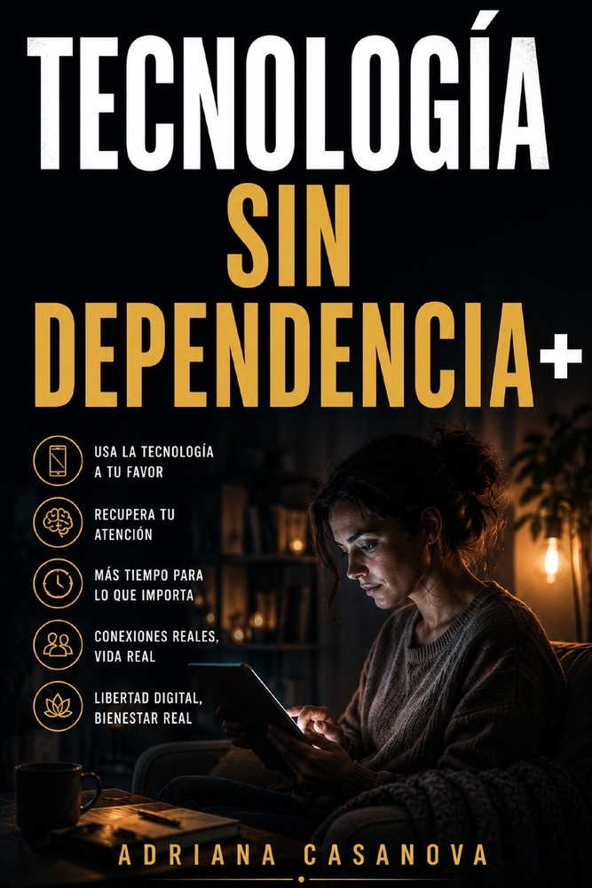 Tecnología sin dependencia: Cómo convivir con la tecnología sin perder presencia, calma y sentido cover
