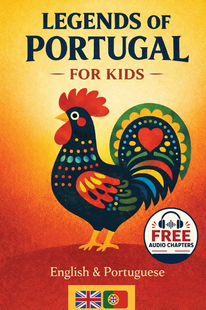 Classic Portuguese Folk Tales & Legends: Magical Stories and Folk-Art Illustrations for Ages 7-10 English and European Portuguese cover