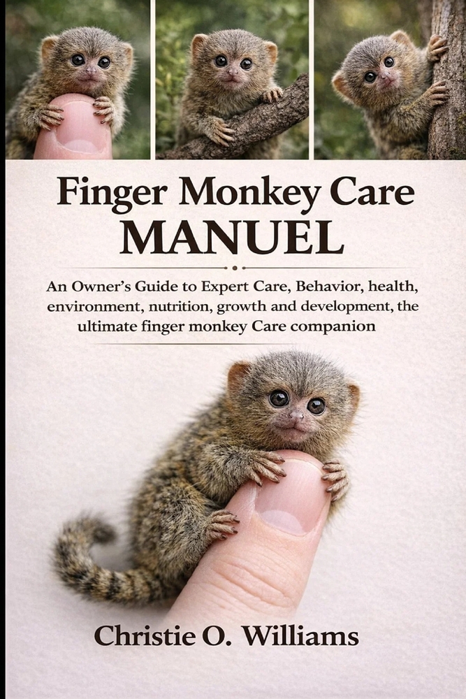 Finger Monkey care Manuel: An Owner's Guide to Expert Care, Behavior, the ultimate finger monkey Care companion cover