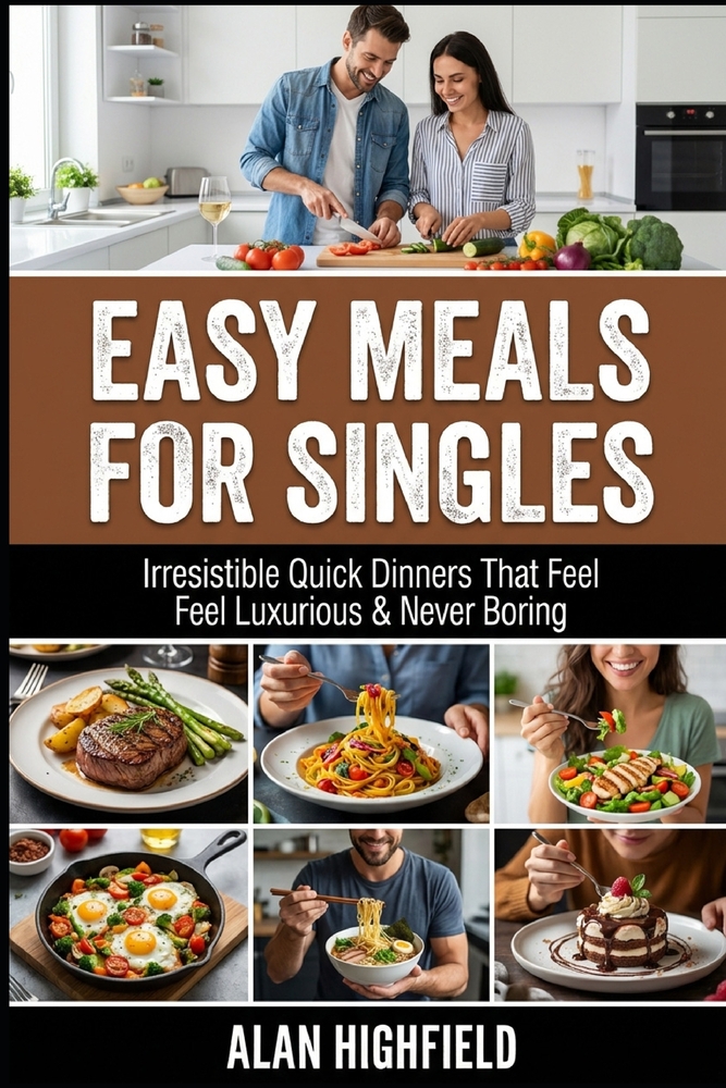 Easy Meals for Singles: Irresistible Beginner Friendly Quick & Easy Dinners For Singles That Feel Comforting, Filling and Satisfying For Any Budget cover