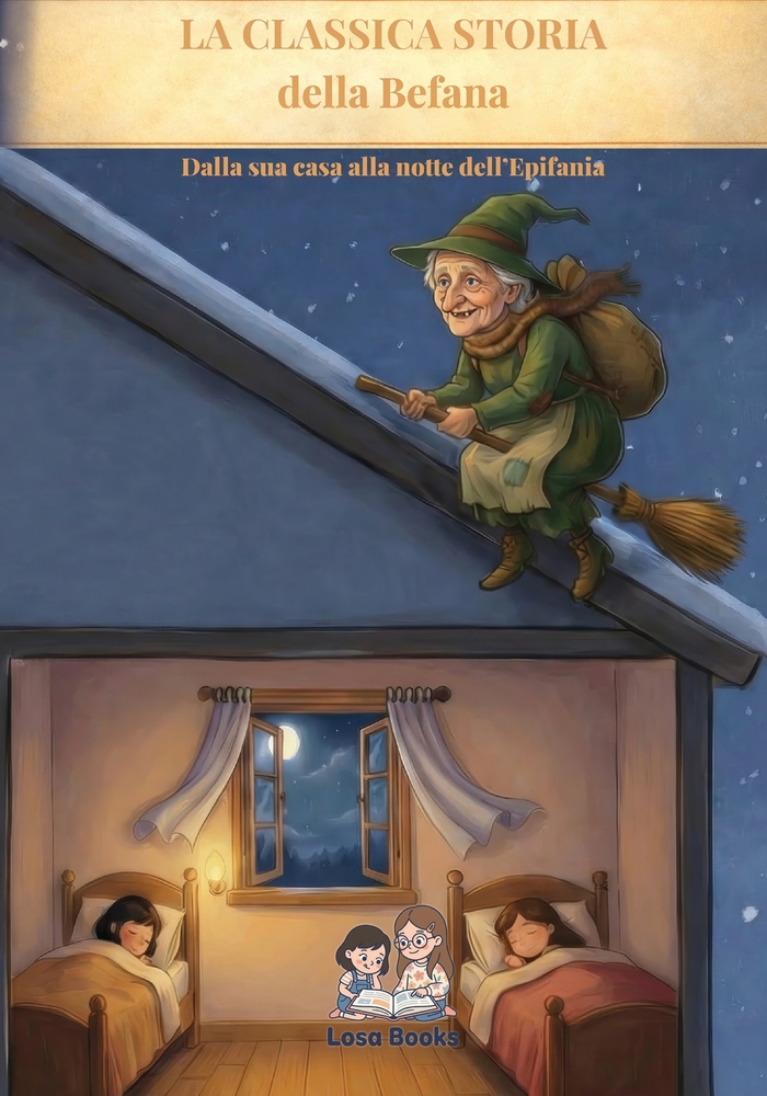 La classica storia della Befana: Dalla sua casa alla notte dell'Epifania cover