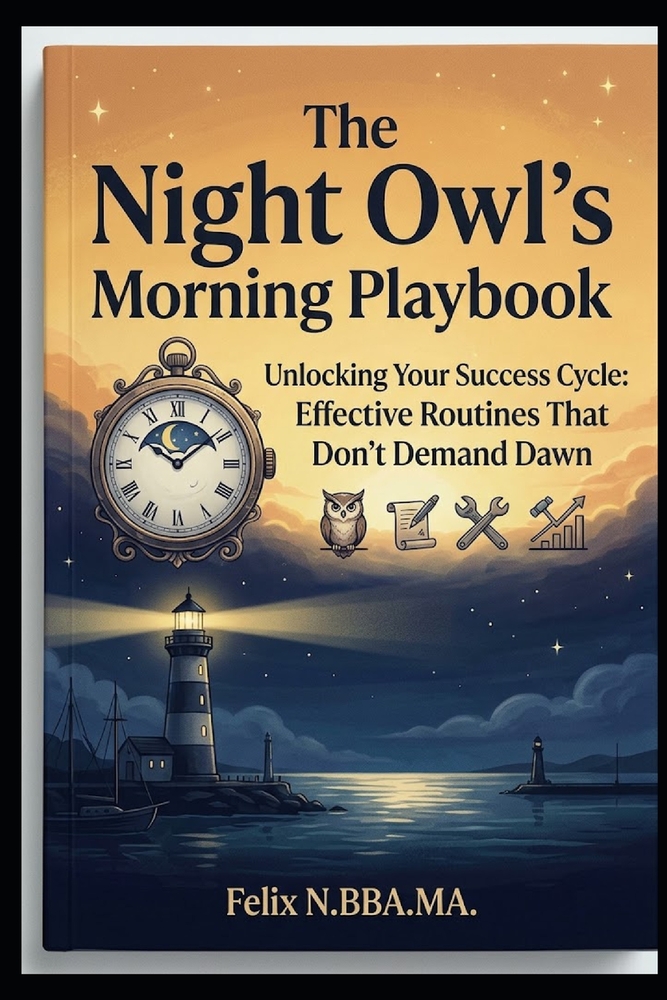 The Night Owl's Morning Playbook: Unlocking Your Success Cycle: Effective Routines That Don't Demand Dawn cover
