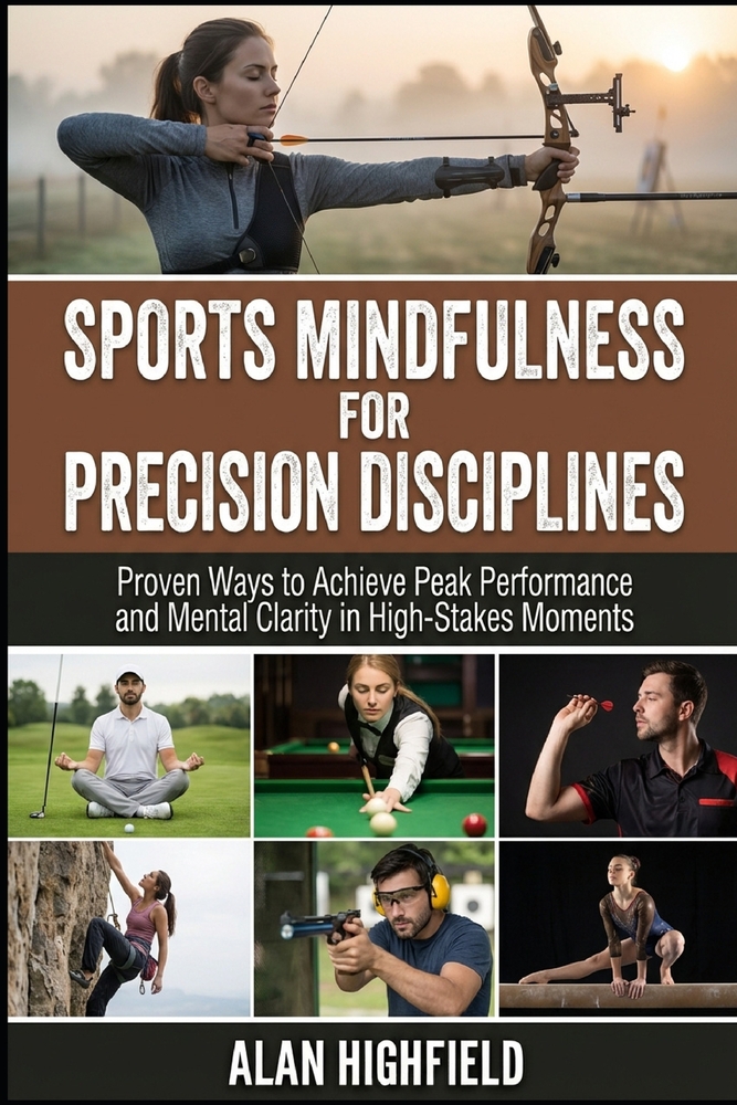 Sports Mindfulness for Precision Disciplines: Proven Ways to Achieve Peak Performance & Mental Clarity in High Stakes Competition Unlock Razor-Sharp F cover