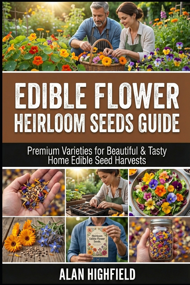 Edible Flower Heirloom Seeds Guide: Premium Varieties for Beautiful & Tasty Home Edible Seed Harvests cover