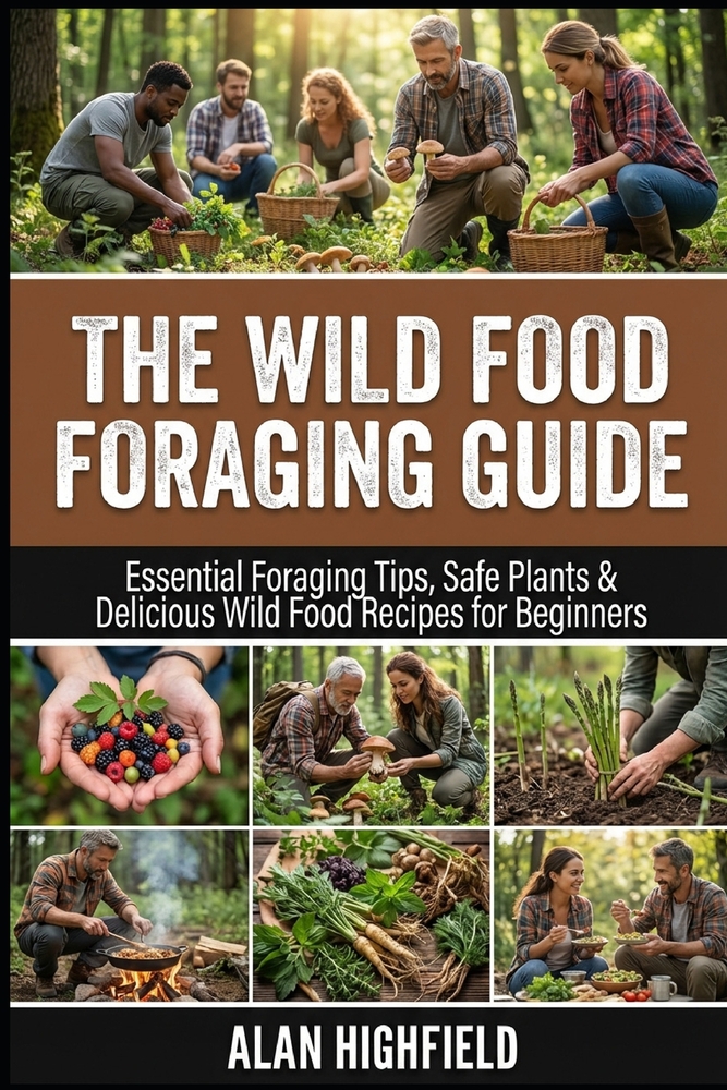 The Wild Food Foraging Guide: Essential Foraging Tips, Safe Plants & Delicious Wild Food Recipes for Beginners How To Identify Wild Edible Plants Orga cover