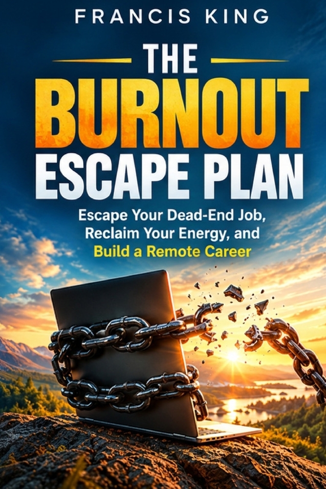 The Burnout Escape Plan: Escape Your Dead End Job, Reclaim Your Energy, And Build A Remote Career cover