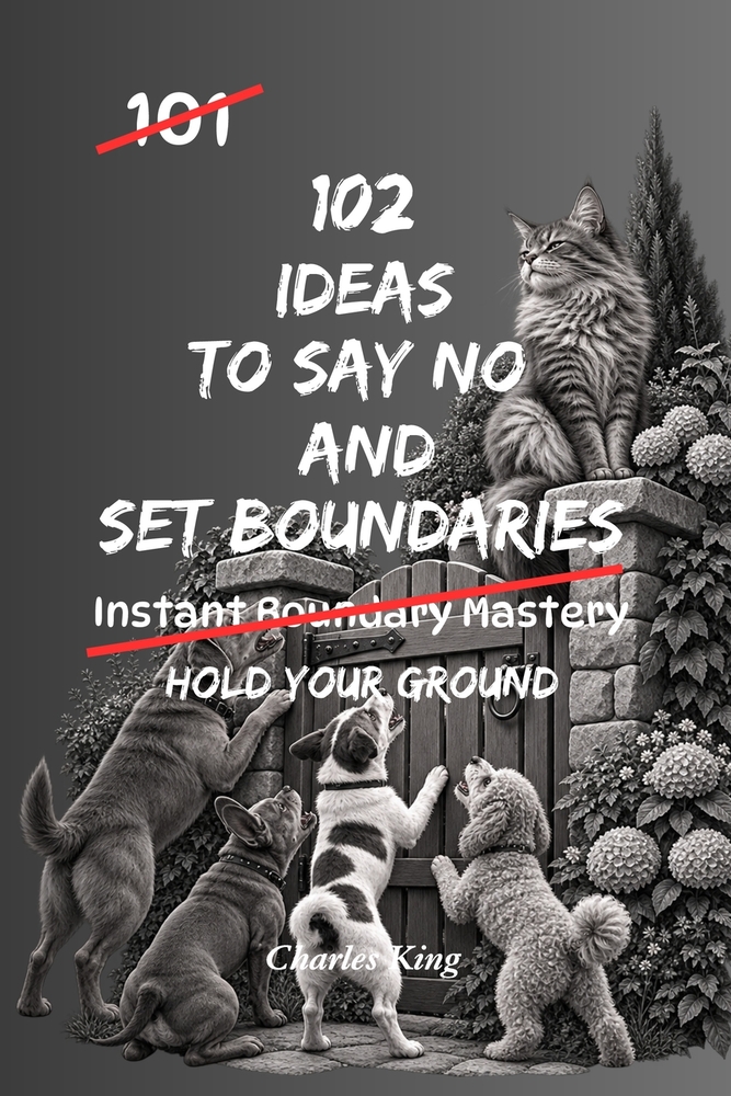 102 Ideas To Say No And Set Boundaries: No Over Explaining. No Instant Yes. Simple Ways to Say No, Set Limits, and Stop Agreeing Automatically. cover