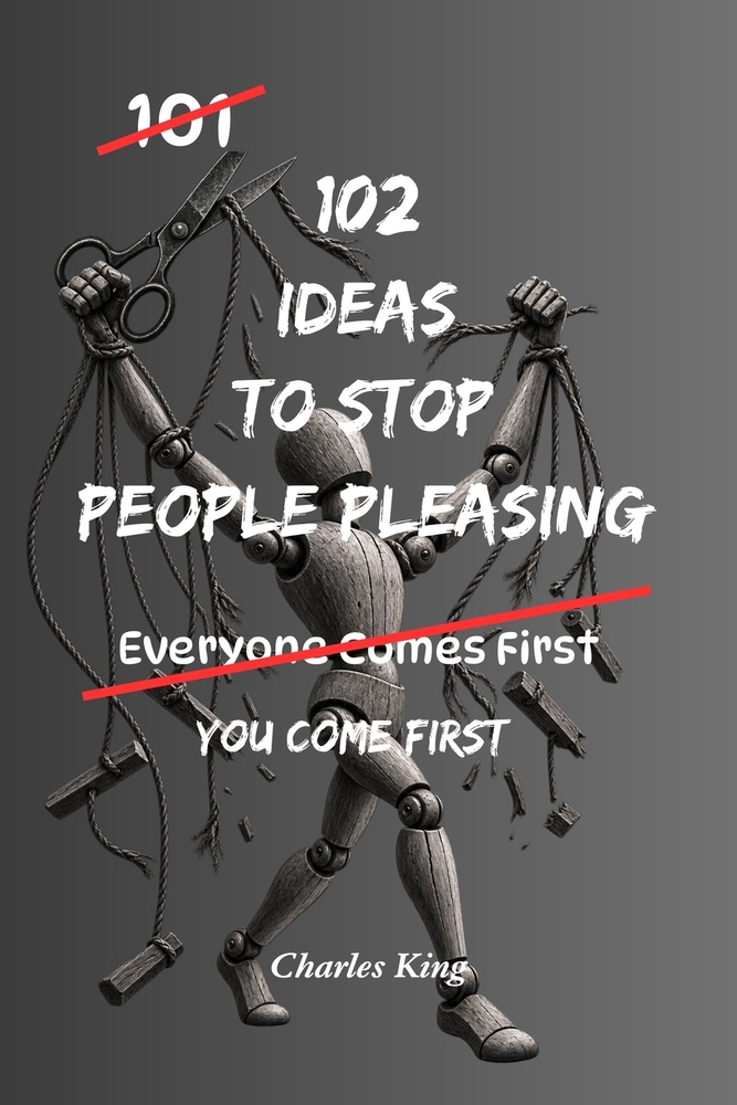 102 Ideas To Stop People Pleasing: No Over Explaining. No Instant Yes. Simple Everyday Ideas To Set Boundaries, Say No, and Stop Putting Others First cover