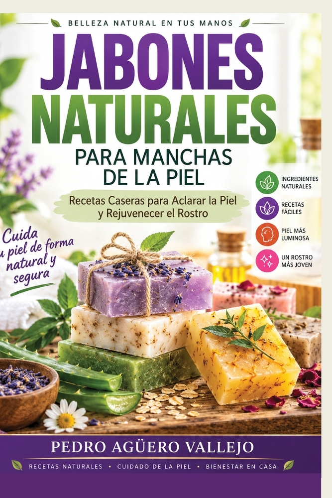 Jabones Naturales Para Manchas de la Piel: Recetas Caseras para Aclarar la Piel y Rejuvenecer el Rostro Jabones Artesanales para Principiantes y Manch cover