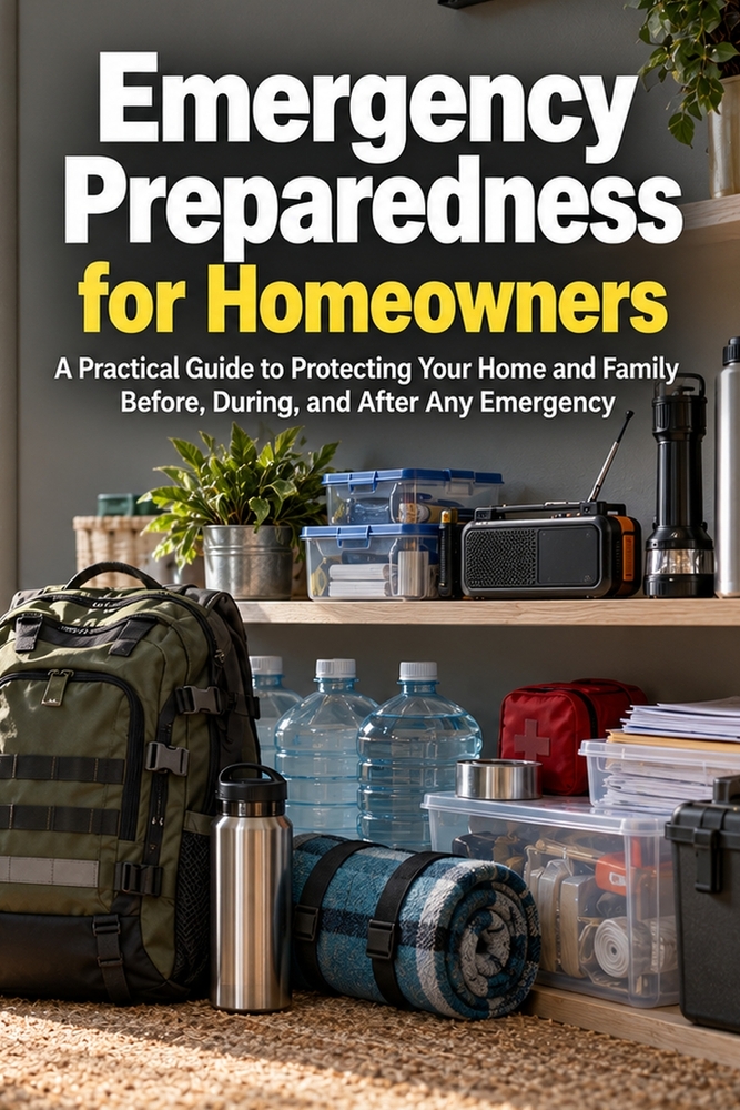 Emergency Preparedness for Homeowners: A Practical Guide to Protecting Your Home and Family Before, During, and After Any Emergency cover