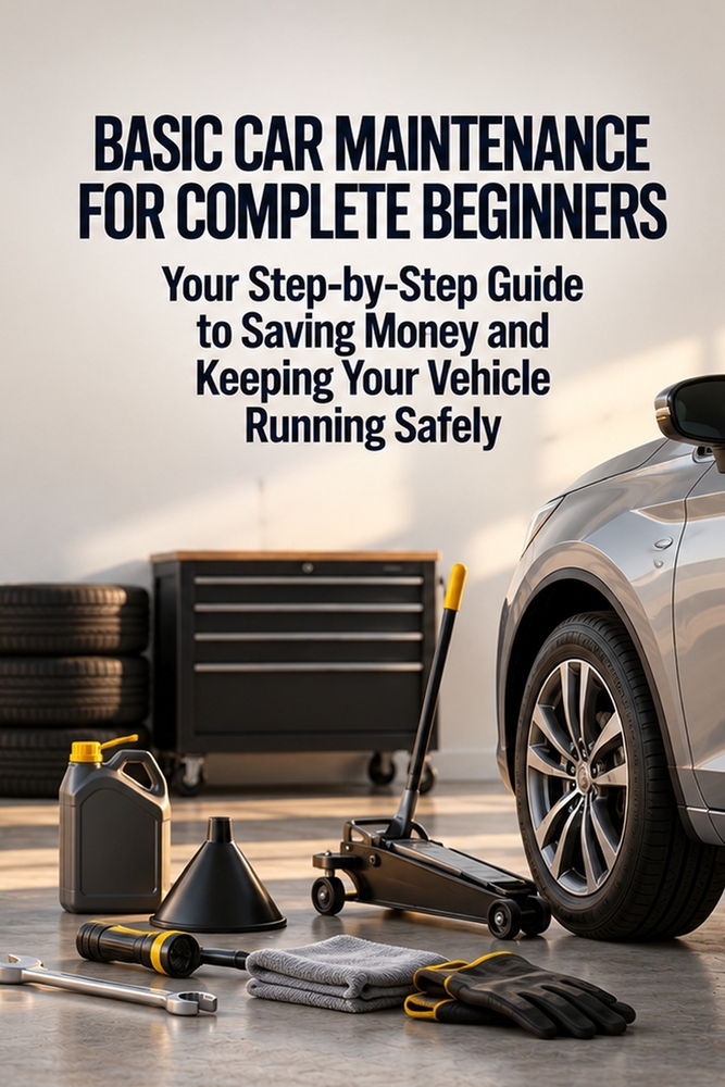 Basic Car Maintenance for Complete Beginners: Your Step-by-Step Guide to Saving Money and Keeping Your Vehicle Running Safely cover