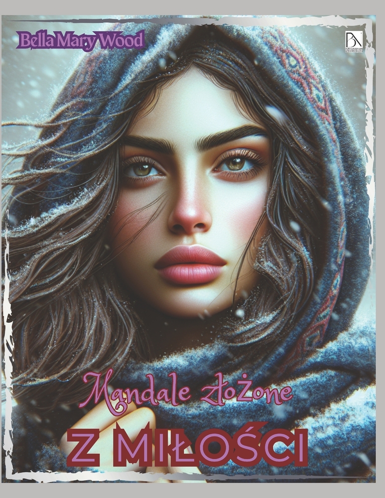 Mandale zlożone z MILOŚCI, czyli Wizualnie spersonalizowana książka do kolorowania: milośc kolorowanka cover