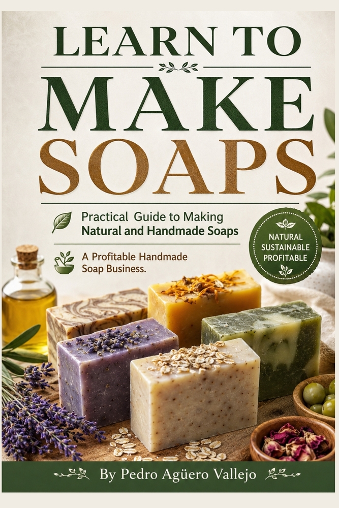 Learn to Make Soaps: Practical Guide to Making Natural and Handmade Soaps A Profitable Handmade Soap Business cover