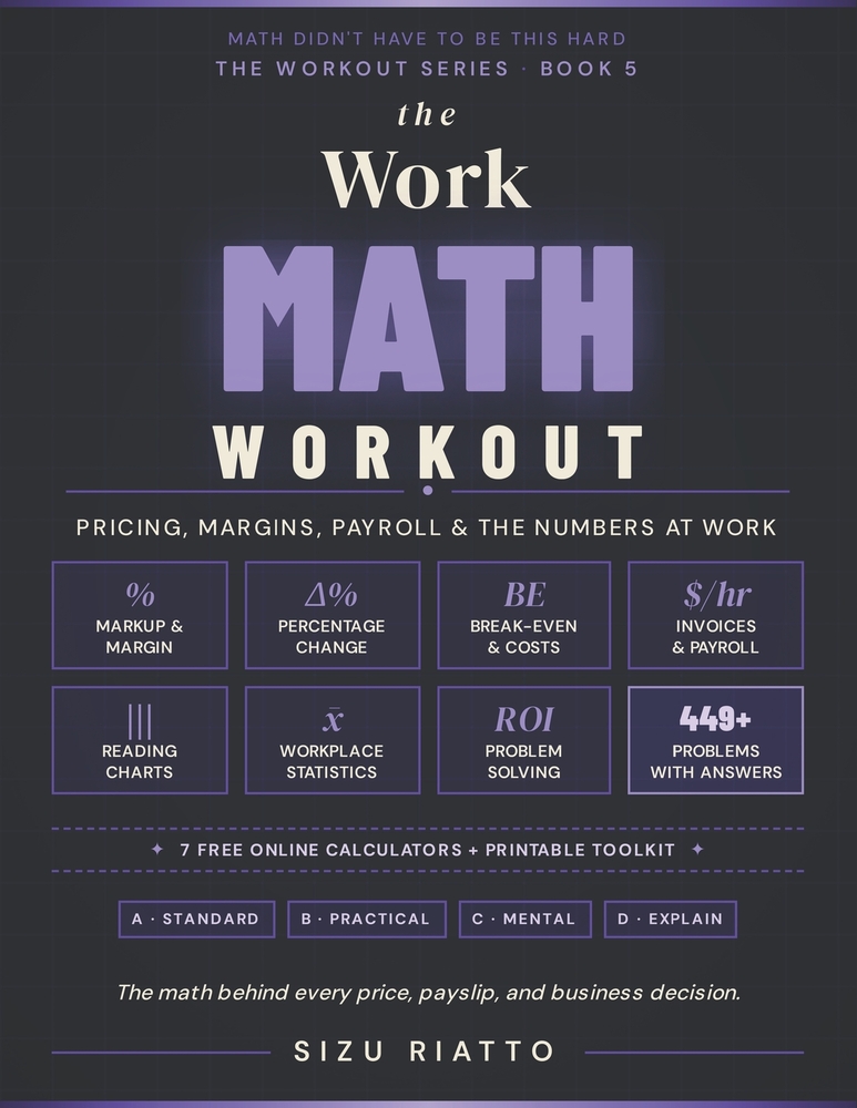 The Work Math Workout: Business Basics, Data & Problem Solving cover