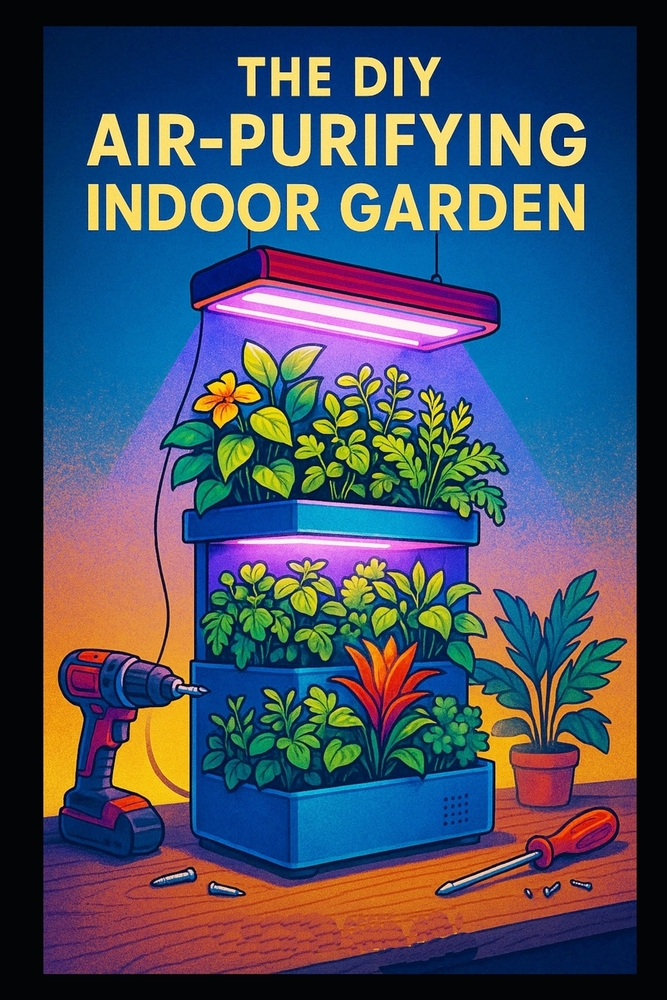 The DIY Air-Purifying Indoor Garden: Build a Natural Home Air Cleaner with Plants & Smart Design cover