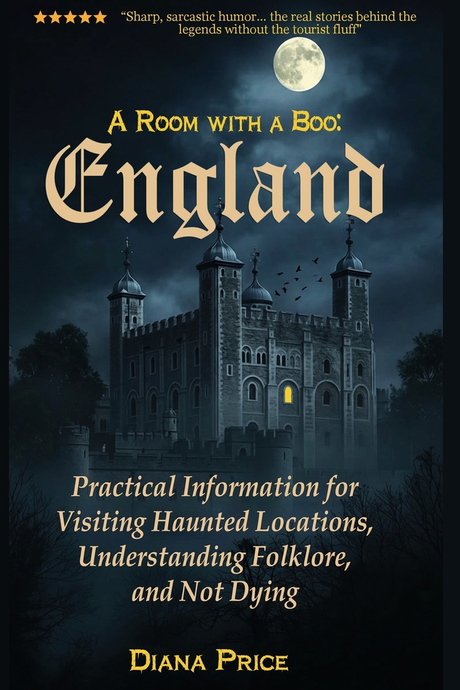 A Room with a Boo England: Practical Information for Visiting Haunted Locations, Understanding Folklore, and Not Dying cover