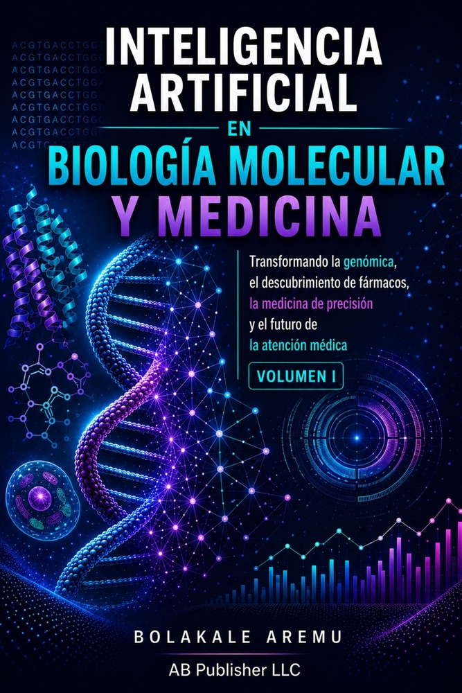 Inteligencia Artificial en Biología Molecular y Medicina: Transformando la Bioinformática, la Genómica, el Descubrimiento de Fármacos, la Medicina de cover