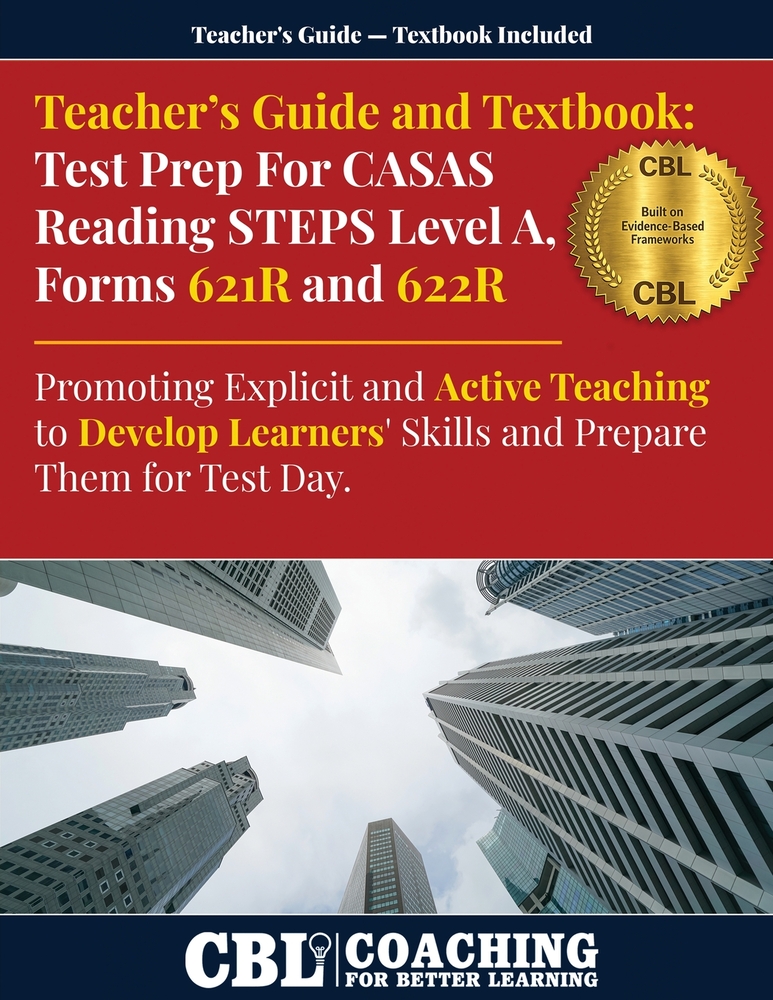 Teacher's Guide and Textbook: Test Prep CASAS Reading STEPS Level B, Forms 623R and 624R cover