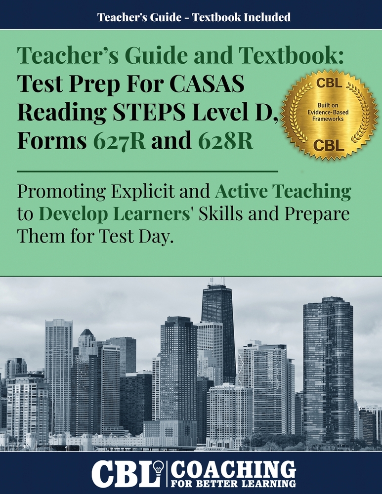 Teacher's Guide and Textbook: Test Prep CASAS Reading STEPS Level B, Forms 623R and 624R cover
