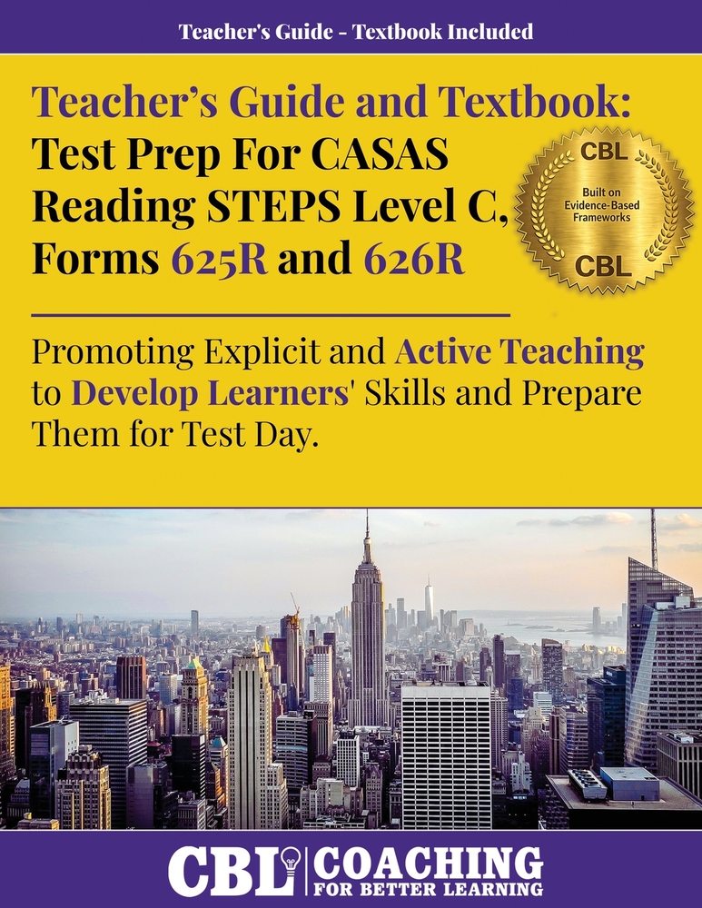 Teacher's Guide and Textbook: Test Prep CASAS Reading STEPS Level B, Forms 623R and 624R cover