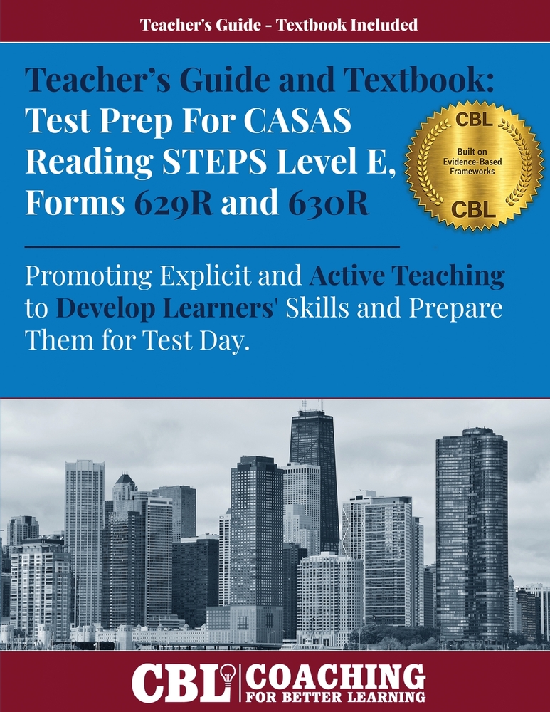 Teacher's Guide and Textbook: Test Prep CASAS Reading STEPS Level B, Forms 623R and 624R cover