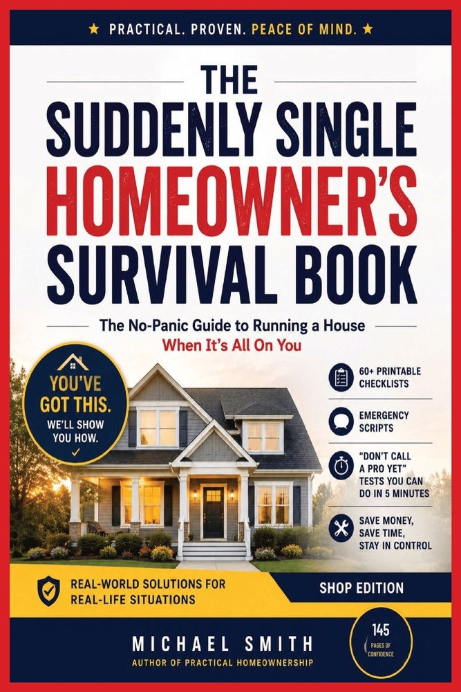 The Suddenly Single Homeowner's Survival Book: The No-Panic Guide to Running a House When It's All On You cover