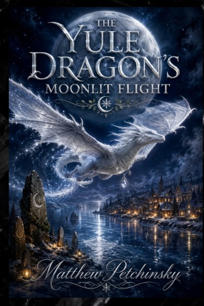 The Yule Dragon's Moonlit Flight cover