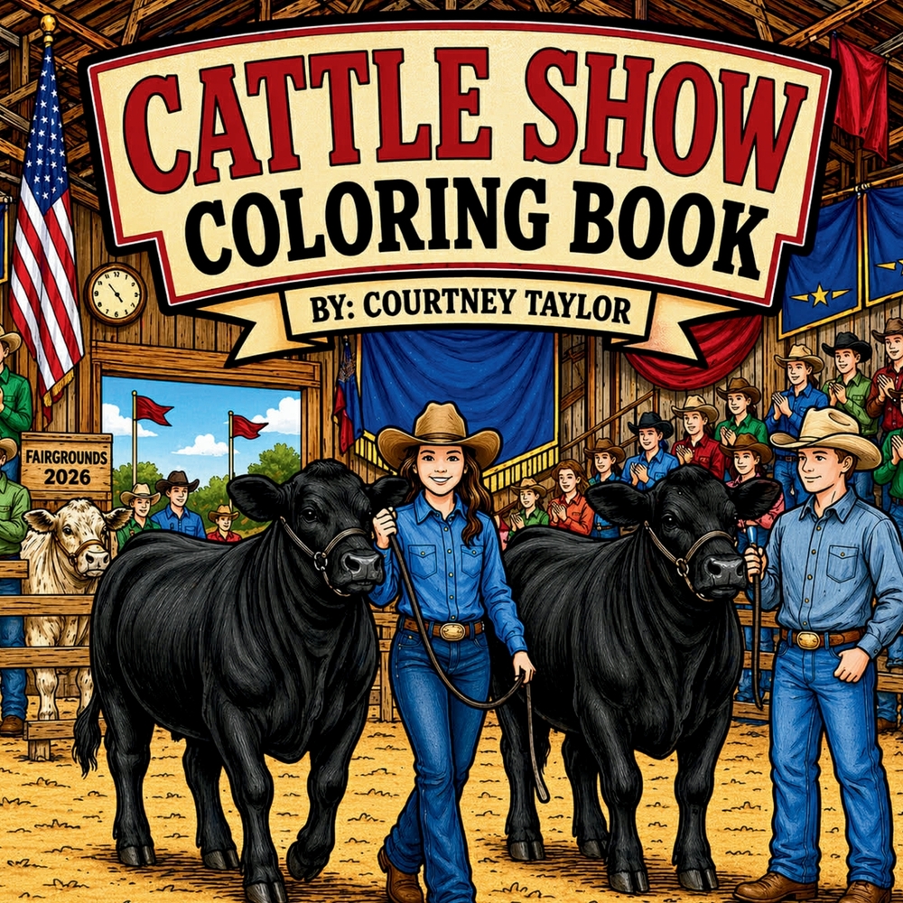 Cattle Show Coloring Book cover