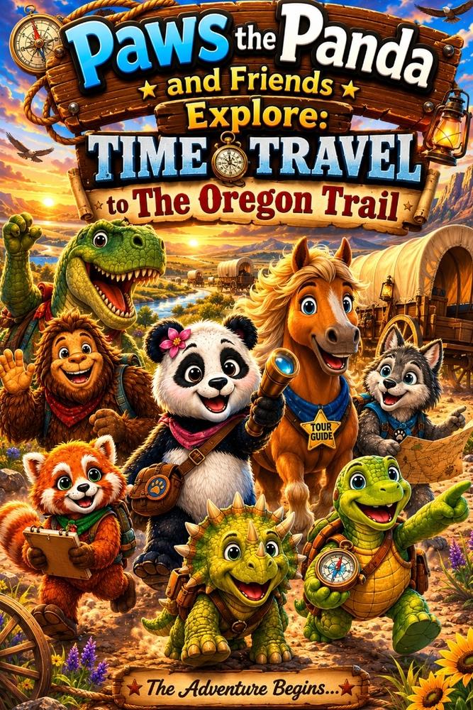 Paws the Panda and Friends Explore: Time Travel to the Oregon Trail cover