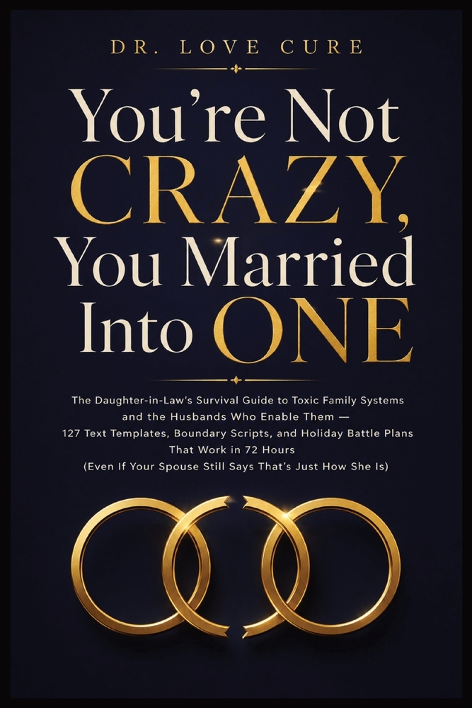 You're Not Crazy, You Married Into One: The Daughter-in-Law's Survival Guide to Toxic Family Systems and the Husbands Who Enable Them - 127 Text Templ cover