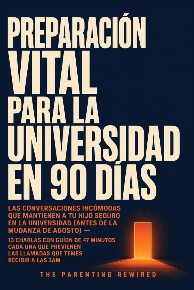 Preparación Vital Para La Universidad En 90 Días: Las Conversaciones Incómodas Que Mantienen A Tu Hijo Seguro En La Universidad (Antes De La Mudanza D cover
