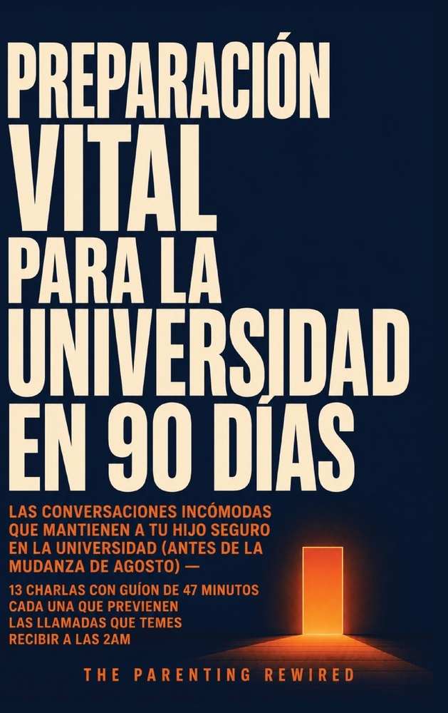 Preparación Vital Para La Universidad En 90 Días: Las Conversaciones Incómodas Que Mantienen A Tu Hijo Seguro En La Universidad (Antes De La Mudanza D cover
