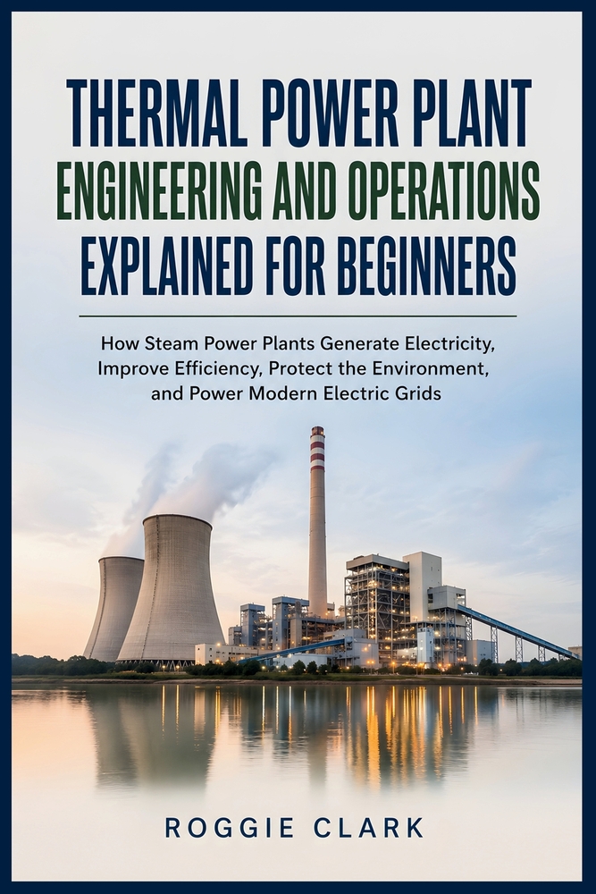 Thermal Power Plant Engineering and Operations Explained for Beginners: How Steam Power Plants Generate Electricity, Improve Efficiency, Protect the E cover
