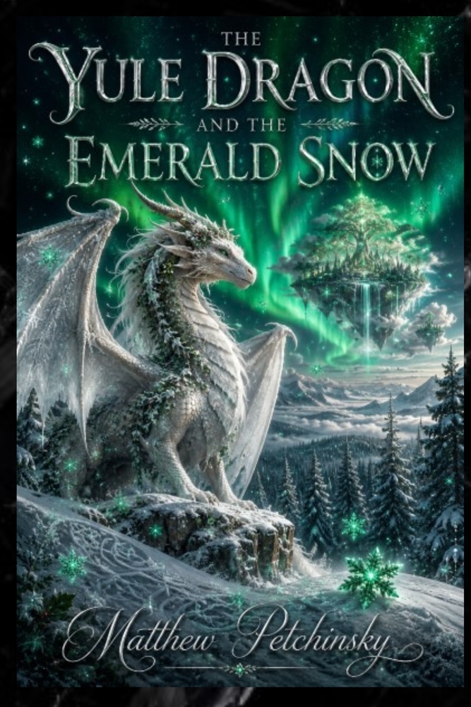 The Yule Dragon and the Emerald Snow cover