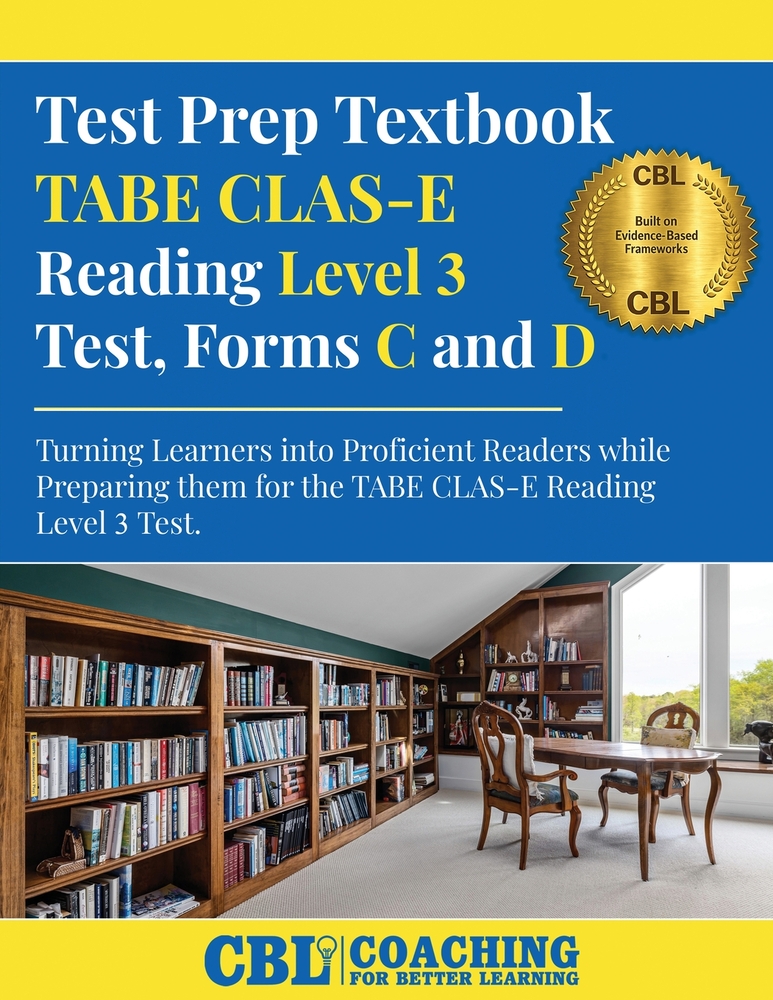 Test Prep Textbook TABE CLAS-E Reading Level 3 Test, Forms C and D cover