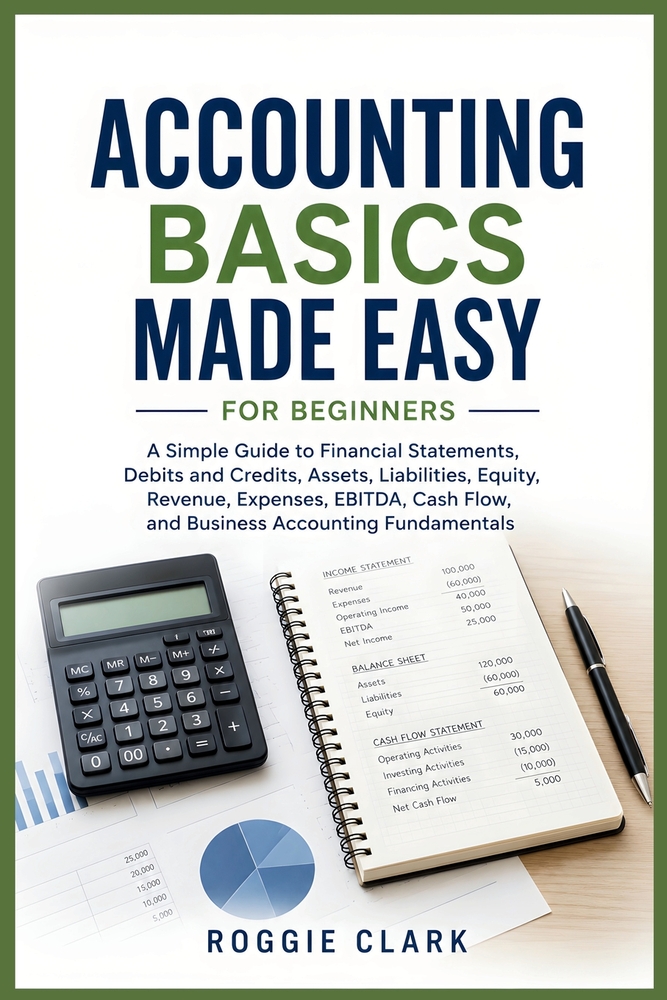 Accounting Basics Made Easy for Beginners: A Simple Guide to Financial Statements, Debits and Credits, Assets, Liabilities, Equity, Revenue, Expenses, cover