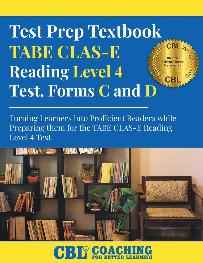 Test Prep Textbook TABE CLAS-E Reading Level 4 Test, Forms C and D cover