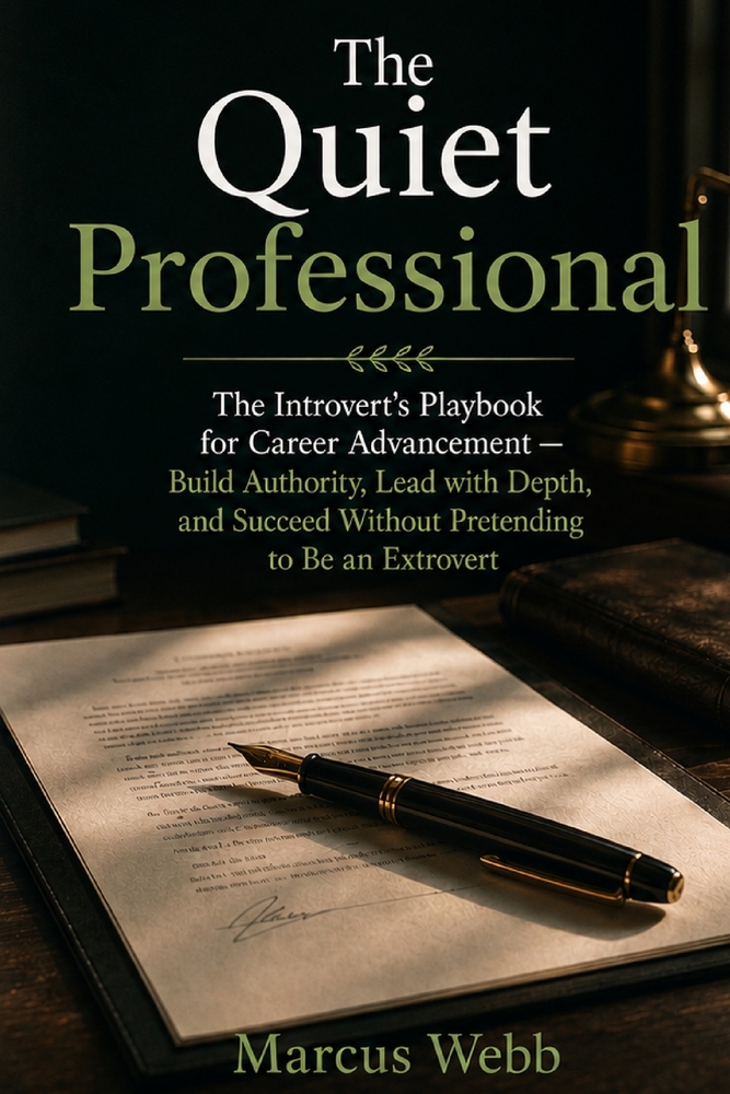 The Quiet Professional: The Introvert's Playbook for Career Advancement - Build Authority, Lead with Depth, and Succeed Without Pretending to Be an Ex cover