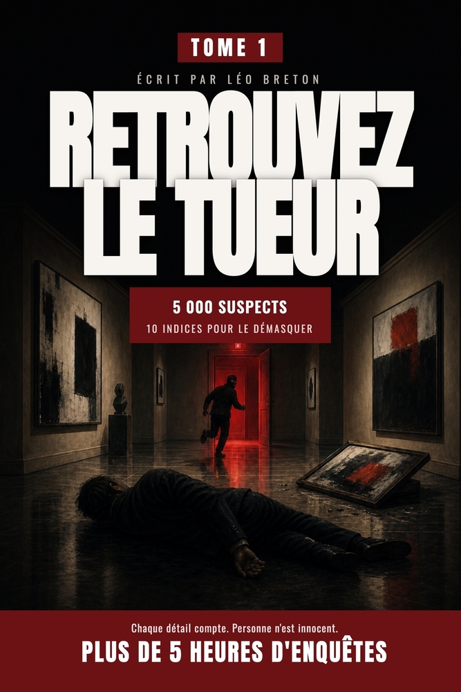 Retrouvez le tueur - Tome 1: Livre-jeu d'enquête criminelle, 5h d'enquête, 5 000 suspects, 10 indices, 1 seul meurtrier cover