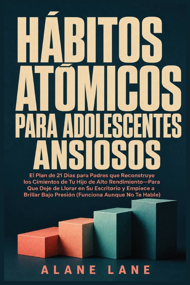 Hábitos Atómicos Para Adolescentes Ansiosos: El Plan de 21 Días para Padres que Reconstruye los Cimientos de Tu Hijo de Alto Rendimiento-Para Que Deje cover