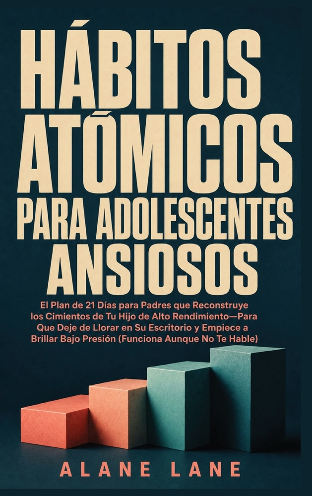 Hábitos Atómicos Para Adolescentes Ansiosos: El Plan de 21 Días para Padres que Reconstruye los Cimientos de Tu Hijo de Alto Rendimiento-Para Que Deje cover