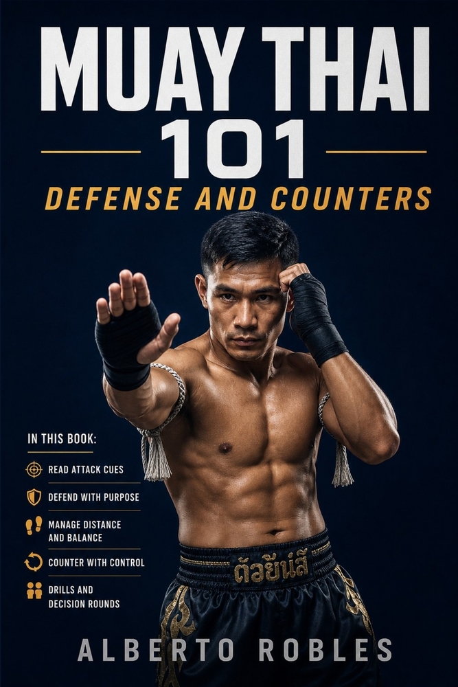 Muay Thai 101:Defense and Counters: See Attacks Earlier, Protect Your Balance, Check, Block, Parry, Evade, and Return with Smart Counterattacks cover